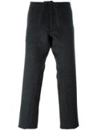 The Inoue Brothers Straight Leg Trousers, Men's, Size: 2, Grey, Nylon/wool/alpaca