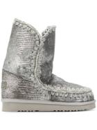 Mou Lined Interior Boots - Grey
