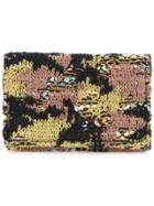 Coohem Knit Tweed Camouflage Card-case - Green