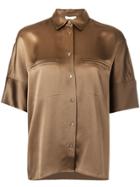 Vince Concealed Pocket Shirt - Brown