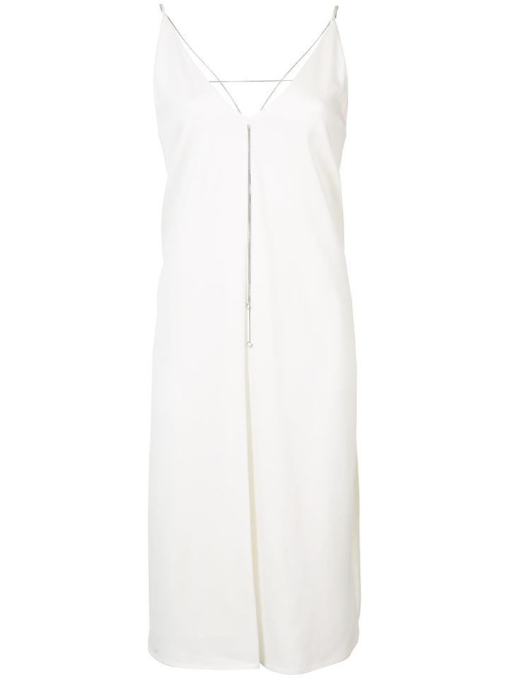 T By Alexander Wang - Trapeze Dress - Women - Polyester/spandex/elastane/viscose - 0, White, Polyester/spandex/elastane/viscose