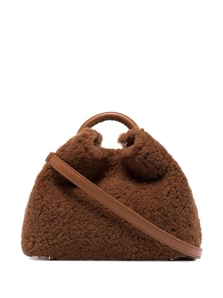 Elleme Bazoi Shearling Wool Tote - Brown