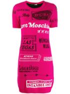 Love Moschino Intarsia Knitted Mini Dress - Pink