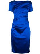 Talbot Runhof Monument Dress, Women's, Size: 36, Blue, Polyamide/polyester/acetate/spandex/elastane