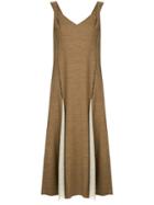 Muller Of Yoshiokubo Dry Tweed Dress - Brown