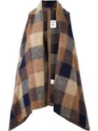 Semicouture Sleeveless Check Poncho, Women's, Size: 40, Acrylic/polyester/virgin Wool