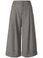 Hope Check-print Culottes - Nude & Neutrals