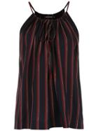 Reinaldo Lourenço Striped Top - Black