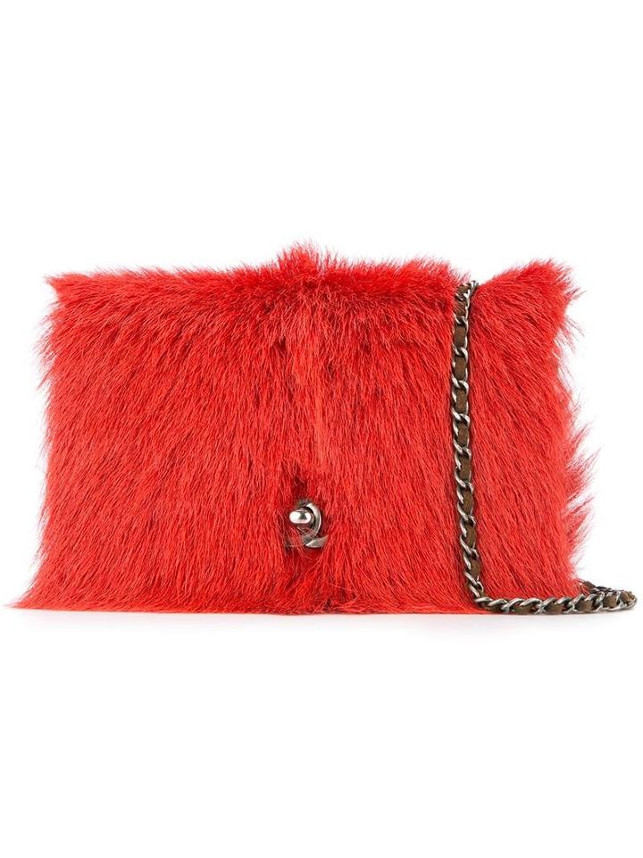 Chanel Pre-owned Quilted Cc Logos Shoulder Bag - Red