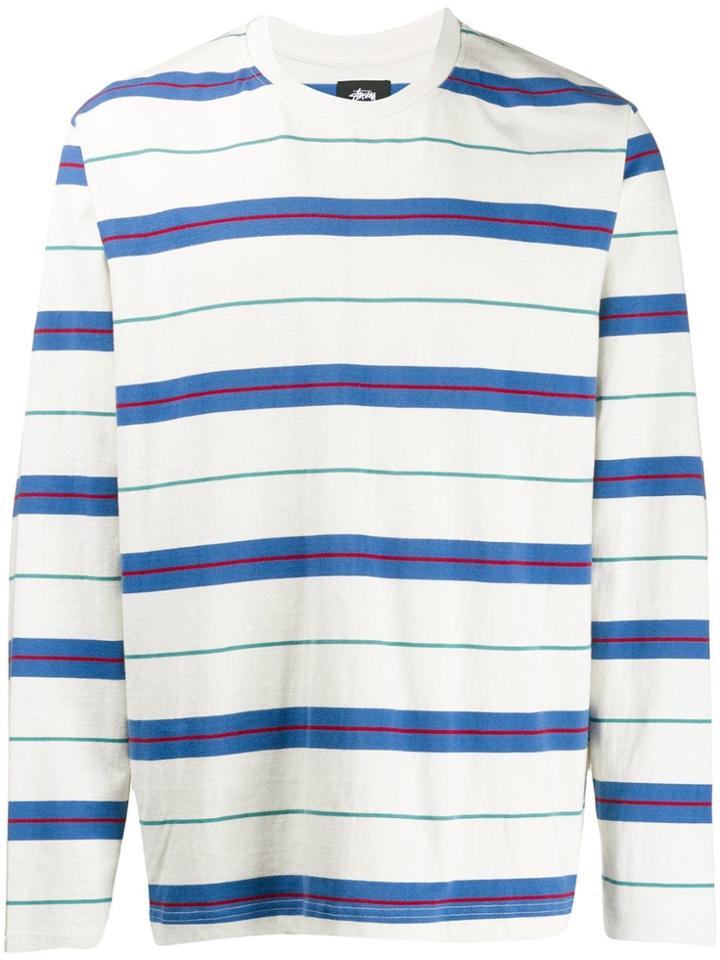 Stussy Joshua Striped Sweatshirt - White