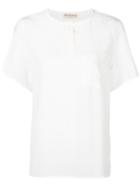 Emilio Pucci Embroidered-pocket T-shirt - White