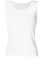 Pleats Please By Issey Miyake Pleated Tank Top - White