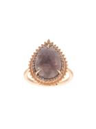 Eva Fehren Stone Embellished Ring - Black