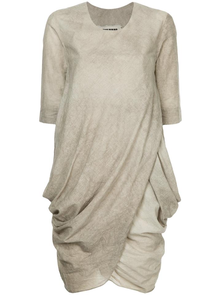 Uma Wang Short-sleeve Short Dress - Grey