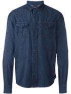 Diesel Patch Pocket Denim Shirt, Men's, Size: Xxl, Blue, Cotton