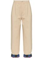 Koché Check Detail Hybrid Trousers - Neutrals