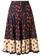Isabela Capeto Flared Skirt, Women's, Size: 40, Blue, Cotton/polyamide