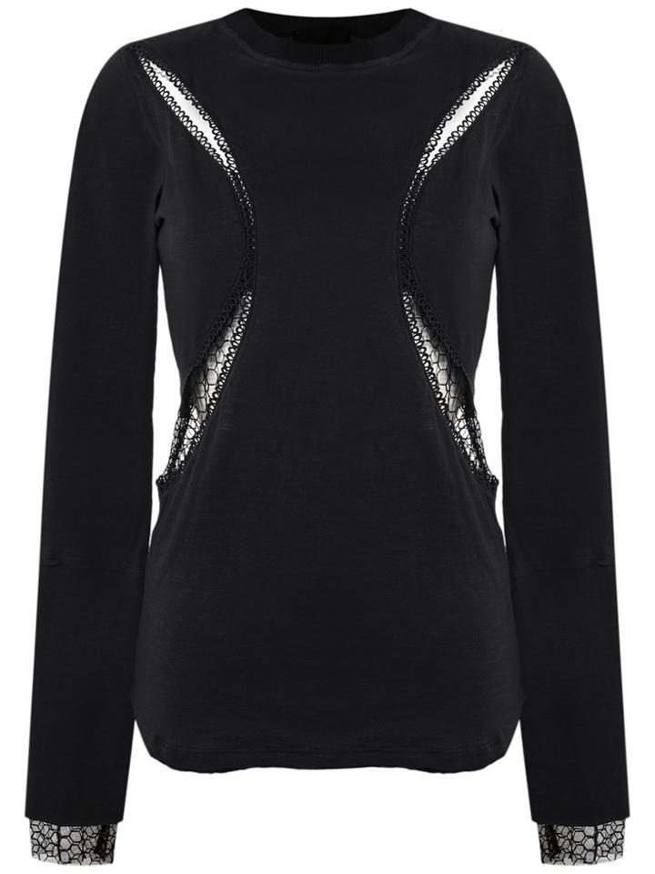 Andrea Bogosian Cut Out Details Top - Black