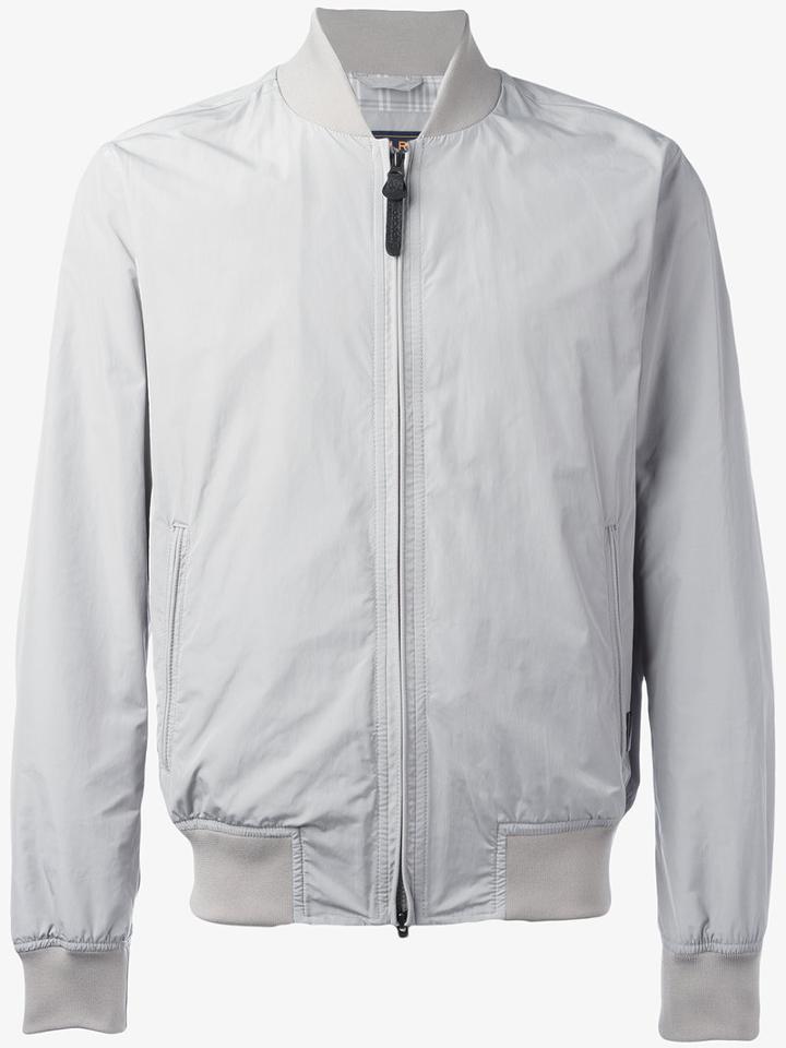 Woolrich Zipped Bomber Jacket, Men's, Size: Small, Nude/neutrals, Polyester/polyamide/cotton