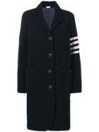 Thom Browne 4-bar Narrow Oversized Sack Overcoat - Blue