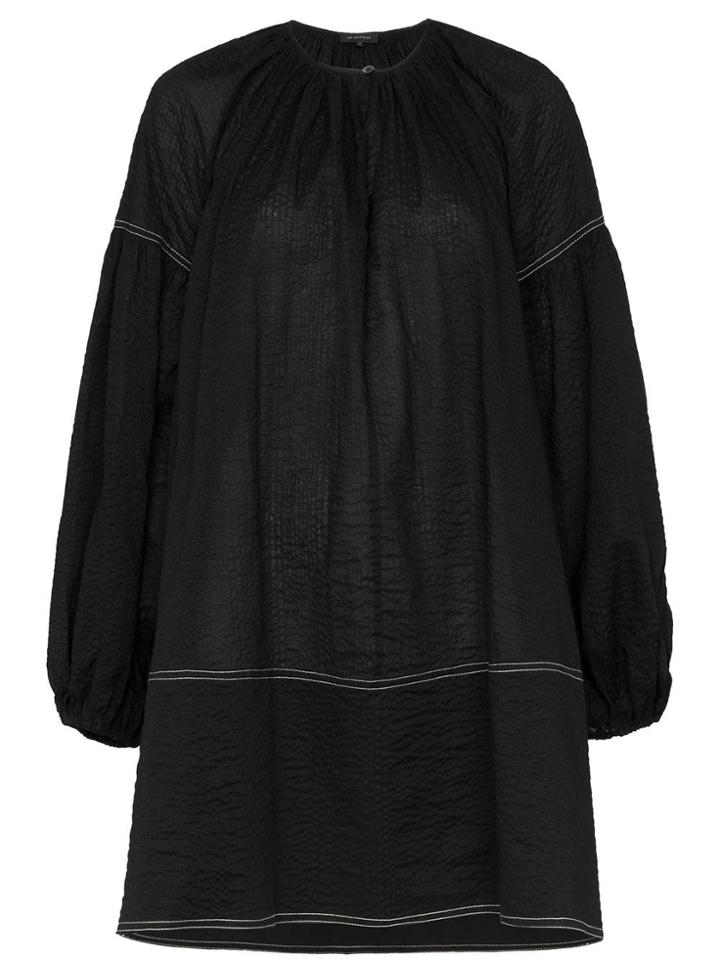 Lee Mathews Lilian Balloon Sleeve Tunic Dress - Black