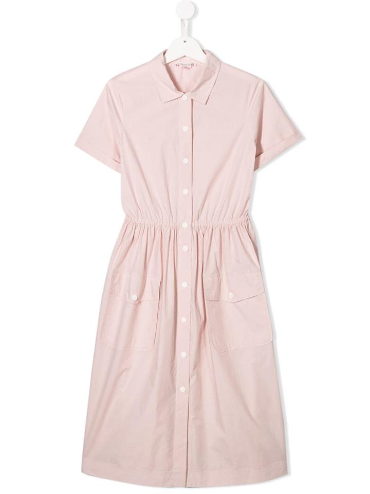 Bonpoint Teen Snap Fastening Flared Dress - Pink