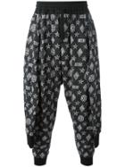 Ktz Tied Up Monogram Joggers - Black