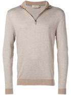 Hackett Zip Jumper - Brown