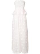 Si-jay Strapless Gown - White
