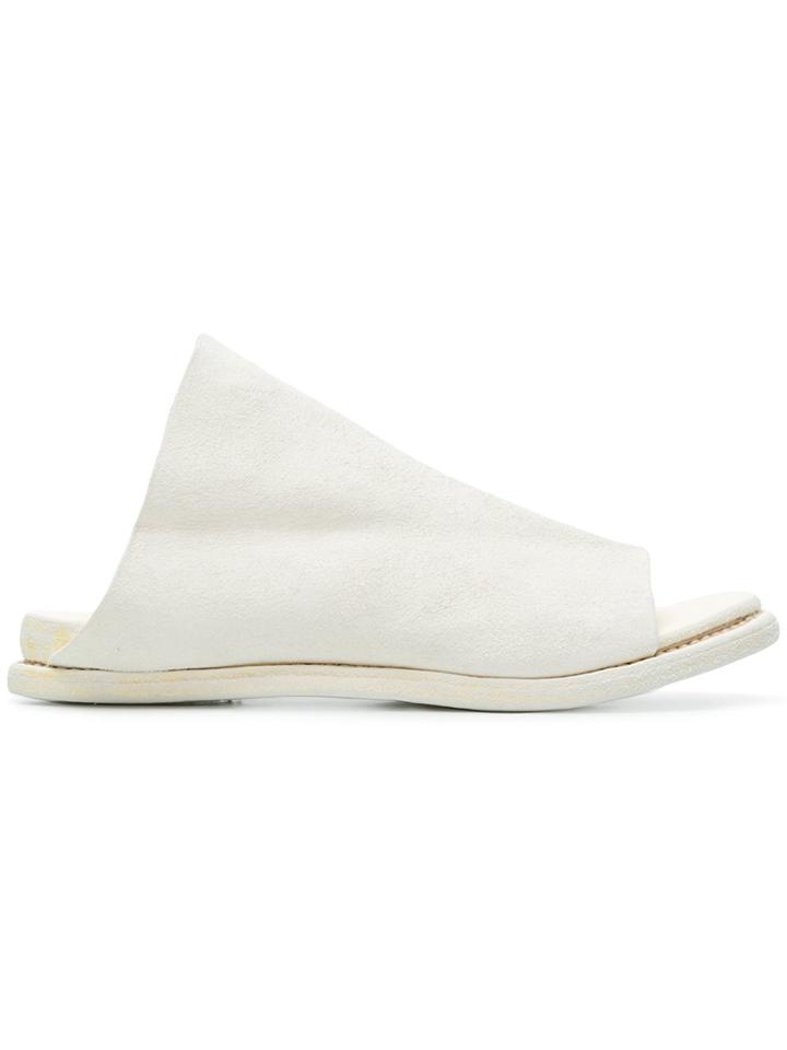 Guidi Slip-on Sandals - White