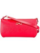 Salvatore Ferragamo Lisetta Shoulder Bag, Women's, Red, Calf Leather