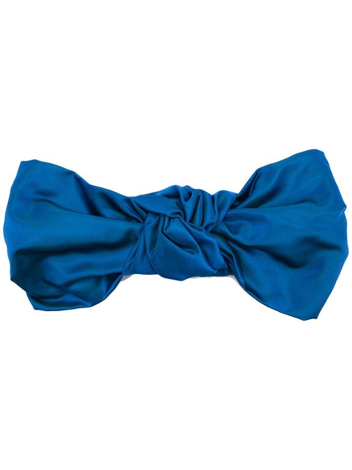 Jennifer Behr Knotted Turban - Blue
