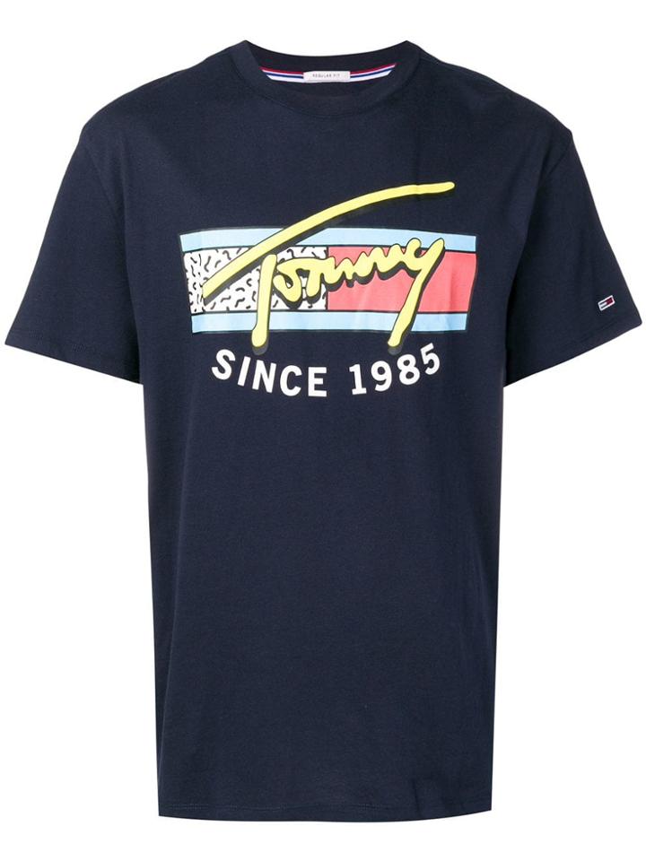 Tommy Jeans Neon Script T-shirt - Blue