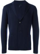Lardini Woven Single Breasted Blazer, Men's, Size: 46, Blue, Wool