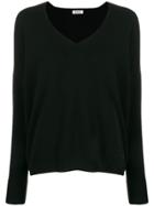 Liu Jo V-neck Knit Sweater - Black