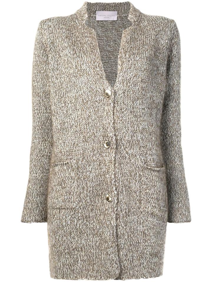Fabiana Filippi Chunky Knit Cardigan - Grey