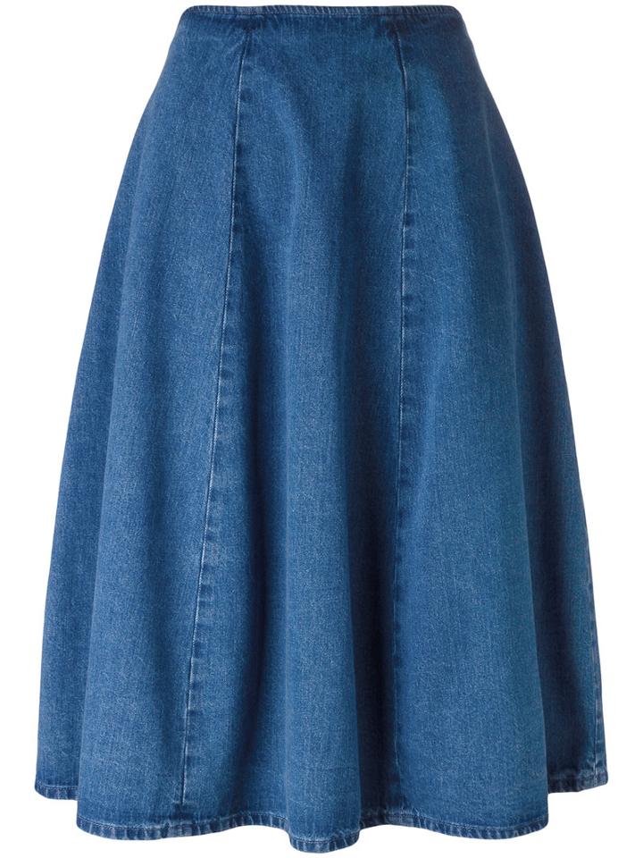 Barena A-line Denim Skirt, Women's, Size: 42, Blue, Cotton