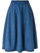 Barena A-line Denim Skirt, Women's, Size: 42, Blue, Cotton
