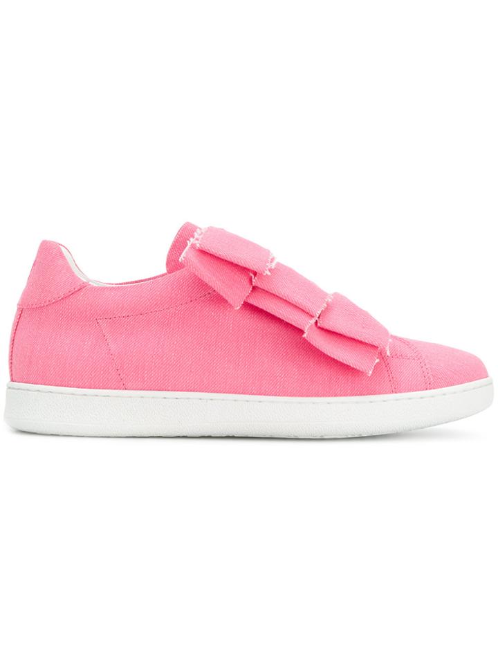 Joshua Sanders Denim Knot Sneakers - Pink & Purple