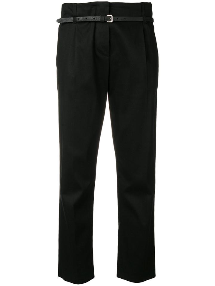 Tela Cropped Tailored Trousers - Black