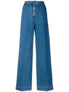 Fendi High-waist Flared Jeans - Blue