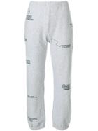 Champion Print Cropped Track Trousers - Grey