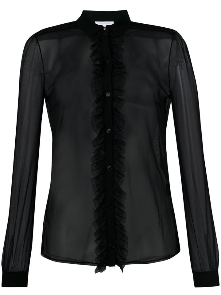 Patrizia Pepe Sheer Shirt - Black