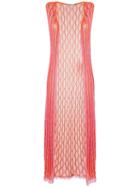 Cecilia Prado Knit Long Waistcoat, Women's, Size: P, Yellow/orange, Acrylic/viscose