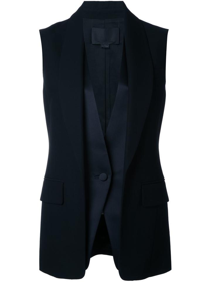 Alexander Wang Layered Waistcoat, Women's, Size: 8, Black, Viscose/wool
