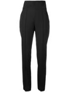 Alexandre Vauthier High Waisted Tailored Trousers - Black
