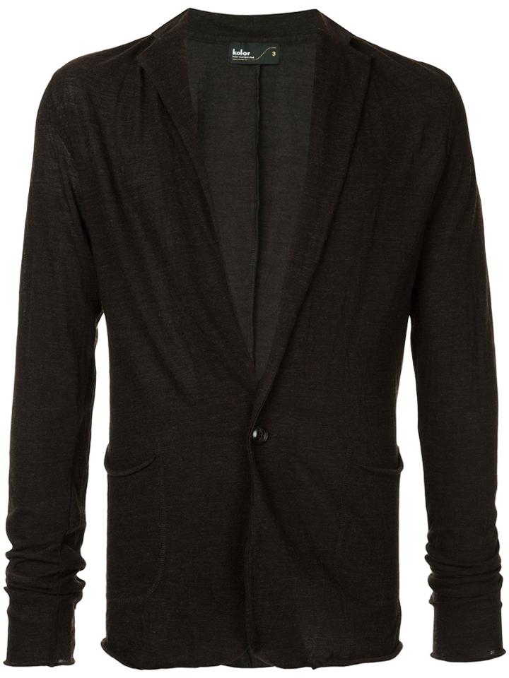 Kolor Fine Knit Cardigan - Brown