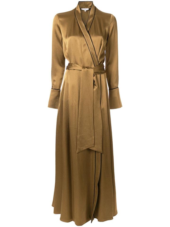 Layeur Wrapped Kimono Dress - Brown