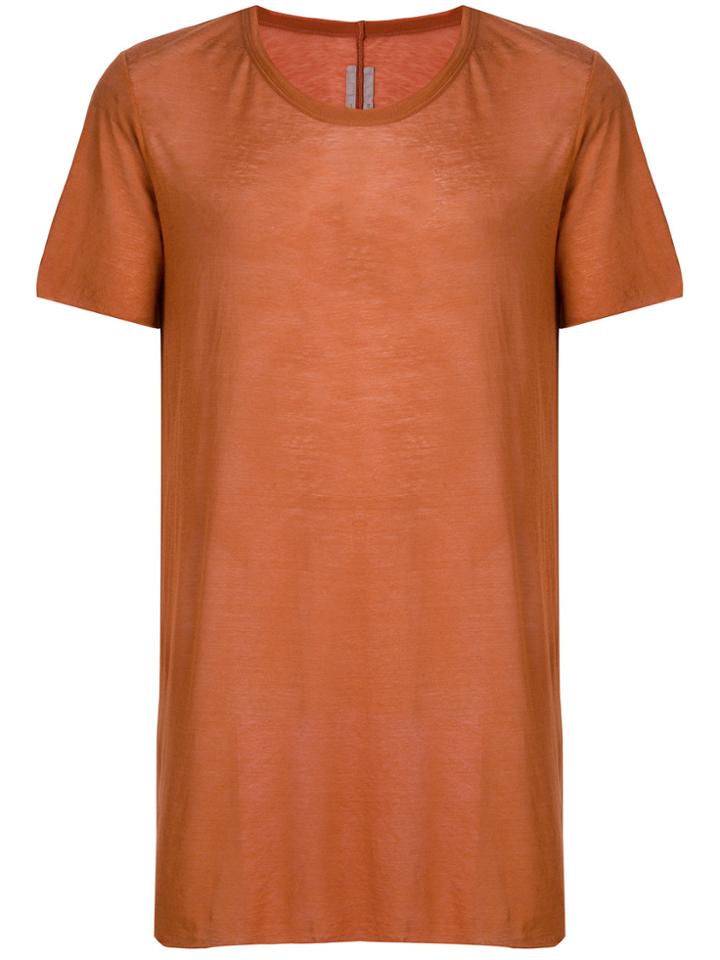 Rick Owens Basic T-shirt - Brown