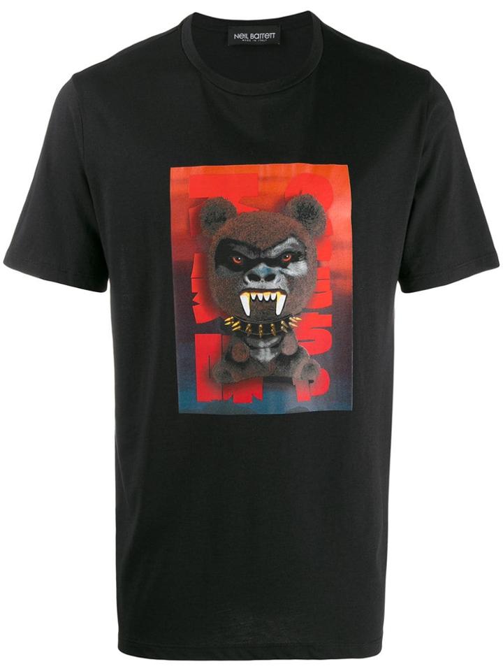 Neil Barrett Printed Fetish Bear T-shirt - Black